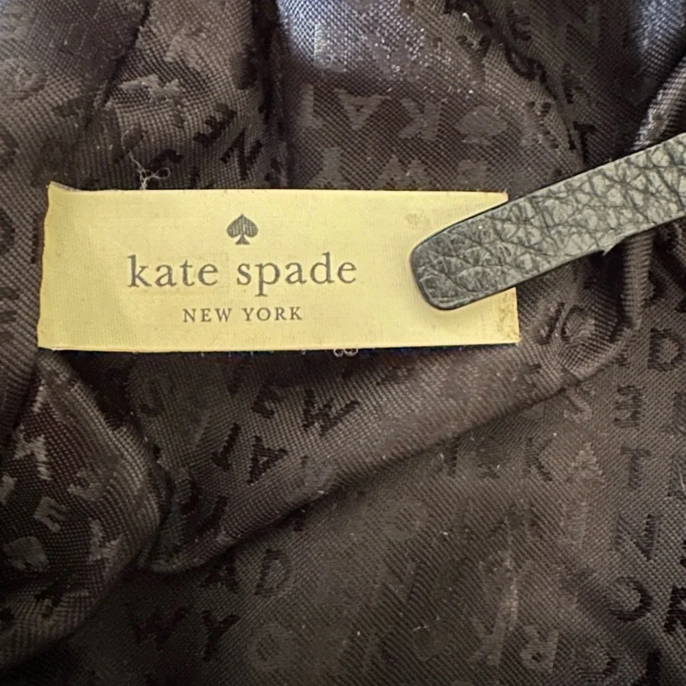 Kate Spade New York Forster Caroline Lane Black Pebbled Leather Handbag/Tote